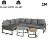 MERAX Gartenlounge-Set aus Seil mit Kissen & verstellbaren Produktbild-Vorschau 7