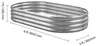 SucceBuy Hochbeet aus Metall 1800x900x290 mm, Pflanzbeet Produktbild-Vorschau 8