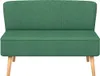 vidaXL Sofa materiałowa 117 x 55,5 x 77 cm Zielona Podgląd zdjęcia produktu 2