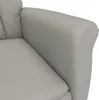Fotel vidaXL z mikrofibry w kolorze jasnoszarym Podgląd zdjęcia produktu 3