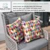 Selfitex 2er Set Bunte Couchkissen 50x50 cm, Sofakissen mit Produktbild-Vorschau 5