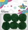Pompons en fil vert foncé 30mm 6pcs Titanum Voir les images du produit 1