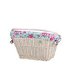 Panier rétro vélo style vintage blanc 46x34 H23/28 cm Voir les images du produit 2