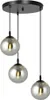 Lampadario Emibig 3xE14 40W COSMO 3 NERO GRAFITE PREMIUM Anteprima dell’immagine prodotto 1