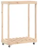 vidaXL Stojak na drewno opałowe z kółkami 76,5x40x108 cm Podgląd zdjęcia produktu 9