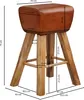 FineBuy Sgabello da bar Turnbock 43x75x43 cm in legno Anteprima dell’immagine prodotto 3