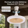 ventilatore da soffitto 30W con illuminazione e Anteprima dell’immagine prodotto 5