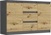 Framire Komoda 120cm skříňka zásuvky police R-120-S3 Náhled obrázku produktu 1