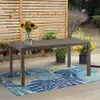 Tavolo rettangolare 150x90 cm in wicker stampato con gambe Anteprima dell’immagine prodotto 11
