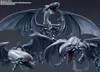 Three Blue-Eyes White Dragon figures from Yu-Gi-Oh! are displayed against a gray background. Produktbild-Vorschau