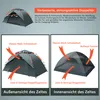 Campingzelt, Pop Up Zelt, Kuppelzelt, Sofortzelt, Produktbild-Vorschau 4
