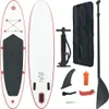 vidaXL Stand Up Paddle Board SUP nafukovací červenobílý Náhled obrázku produktu 6