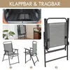 Yaheetech 4er Set Gartenstuhl klappbarer Terrassenstuhl mit Produktbild-Vorschau 5