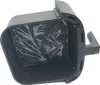 A black air fryer basket with a clear plastic liner inside, shown from a top-down angle. Produktbild-Vorschau