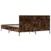 Design Bettgestell Räuchereiche 150x200 cm Holzwerkstoff Produktbild-Vorschau 6