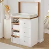 Commode à langer Flieks avec 3 tiroirs et étagère, meuble à Voir les images du produit 2
