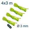 4 x 3 m reflektierende Abspannleine Zeltschnur - Leine Produktbild-Vorschau 2