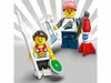 Two LEGO minifigures, one dressed as an athlete and the other as a space engineer, are shown with related accessories. Produktbild-Vorschau