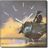 Coloray Uhr auf Leinwand 30x30 cm Wand Uhr Dekoration Produktbild-Vorschau 1