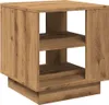 A wooden side table with two shelves. Produktbild-Vorschau