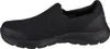 A side view of a black Skechers slip-on sneaker. Produktbild-Vorschau