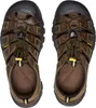 A top-down view of a pair of brown KEEN sandals. Produktbild-Vorschau