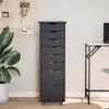 vidaXL Armadio a rotelle con cassetti MOSS Grey in legno di Anteprima dell’immagine prodotto 3