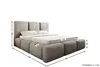 Bubble Polsterbett 120x200 cm Grau – Velluto Samtbezug, Produktbild-Vorschau 5
