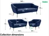 MEBLINI Mini Sofa 2-Sitzer für Wohnzimmer - Mini Lounge für Produktbild-Vorschau 7