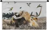 MuchoWow® Wandteppich Wandbehang Schottisches Hochlandrind Produktbild-Vorschau 1