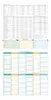 A collage of calendar pages and a planner layout. Produktbild-Vorschau