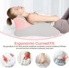 （Rose-Gris）Coussin cervical en mousse à mémoire de forme Voir les images du produit 5
