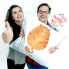 Mr. & Mrs. Panda Zierkissen Katze Mittelfinger - Weiß - Produktbild-Vorschau 5
