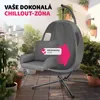 závěsné křeslo tectake® Anika včetně ochranného krytu, 100 Náhled obrázku produktu 9