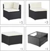 CASARIA® Gartenmöbel Lounge Set Wetterfest 5 Personen Produktbild-Vorschau 7