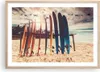 Gerahmtes Poster - Rahmen in heller Eiche - Surfen Strand Produktbild-Vorschau 1