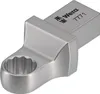 WERA Einsteck-Ringschlüssel Form A SW 10 Stahl 12 x 9 mm Produktbild-Vorschau 1