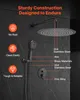 VEVOR: Sistema de ducha de lluvia para baño. Incluye Vista previa de la imagen del producto 6