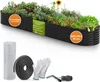 TTL GARDEN Hochbeet ELEGANCE XXL 400x80x45cm Anthrazit – Produktbild-Vorschau 1