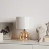 home24 Tischleuchte - Glas / Baumwollstoff - 1-flammig Produktbild-Vorschau 4