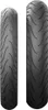 Two motorcycle tires are shown side-by-side against a white background. Anteprima dell’immagine prodotto
