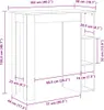 vidaXL Barový stůl s policí bílý 102x50x103,5 cm Dřevěný Náhled obrázku produktu 7