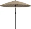 vidaXL Sonnenschirm mit Aluminium-Mast 270 cm Taupe Produktbild-Vorschau 1