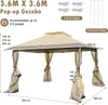 3.padiglione 6x3,6 m, padiglione da giardino impermeabile e Anteprima dell’immagine prodotto 7