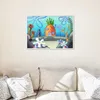 malování podle čísel SpongeBob Ananasový dům 50x40 cm Náhled obrázku produktu 2