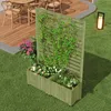 Merax Pflanzkübel mit Spalier und Rollen, Blumenkasten aus Produktbild-Vorschau 8