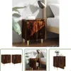 The Living Store Nachttische 2 Stk. Massivholz-Beine Produktbild-Vorschau 9
