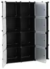 vidaXL Modularer Schrank mit 9 Fächern 109x36,5x143cm Produktbild-Vorschau 4