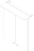 Armadio a specchio FACKELMANN LED B.PERFEKT / Armadio da Anteprima dell’immagine prodotto 7
