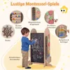 COSTWAY 4 v 1 učebná veža pre deti s šmýkačkou, Montessori Náhľad obrázku produktu 6